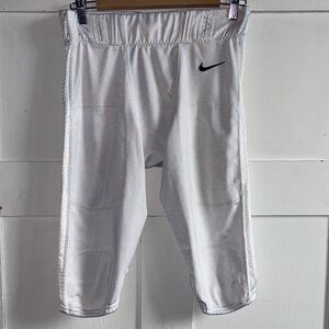 Nike Football Pants No pads White Black Logo Excellent Condition Youth Medium